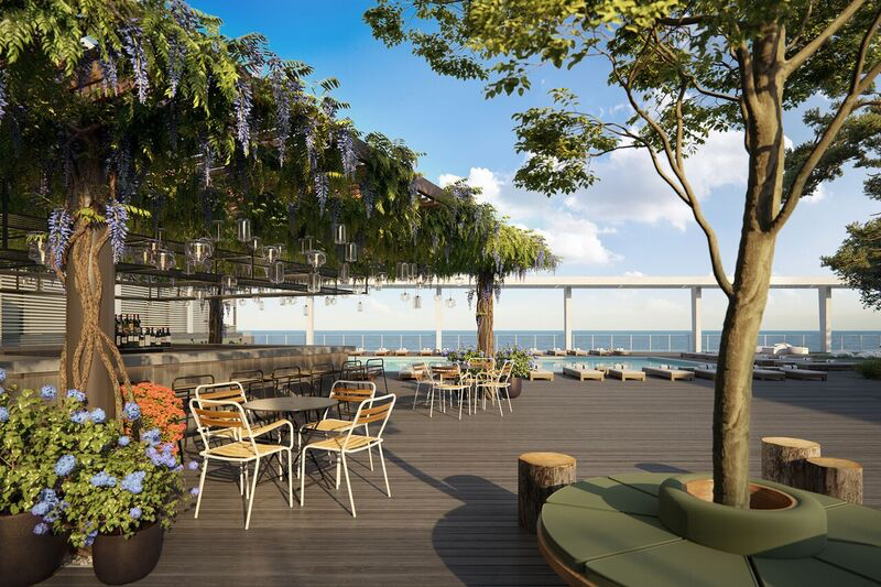 The Asbury Ocean Club Outdoor Pool and Lounge Area