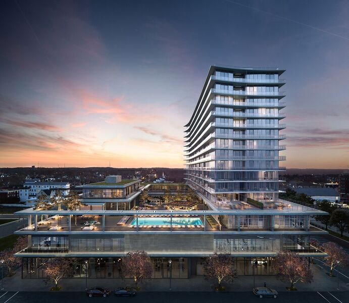 The Asbury Ocean Club in it's grandiose full view.