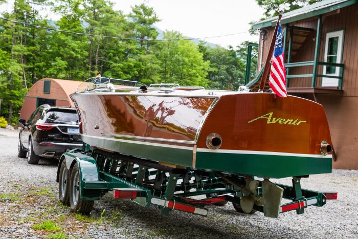 Buick Enclave Avenir and Hackercraft Boat